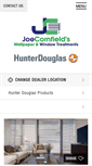 Mobile Screenshot of joecornfieldsblindsandwallpaper.com